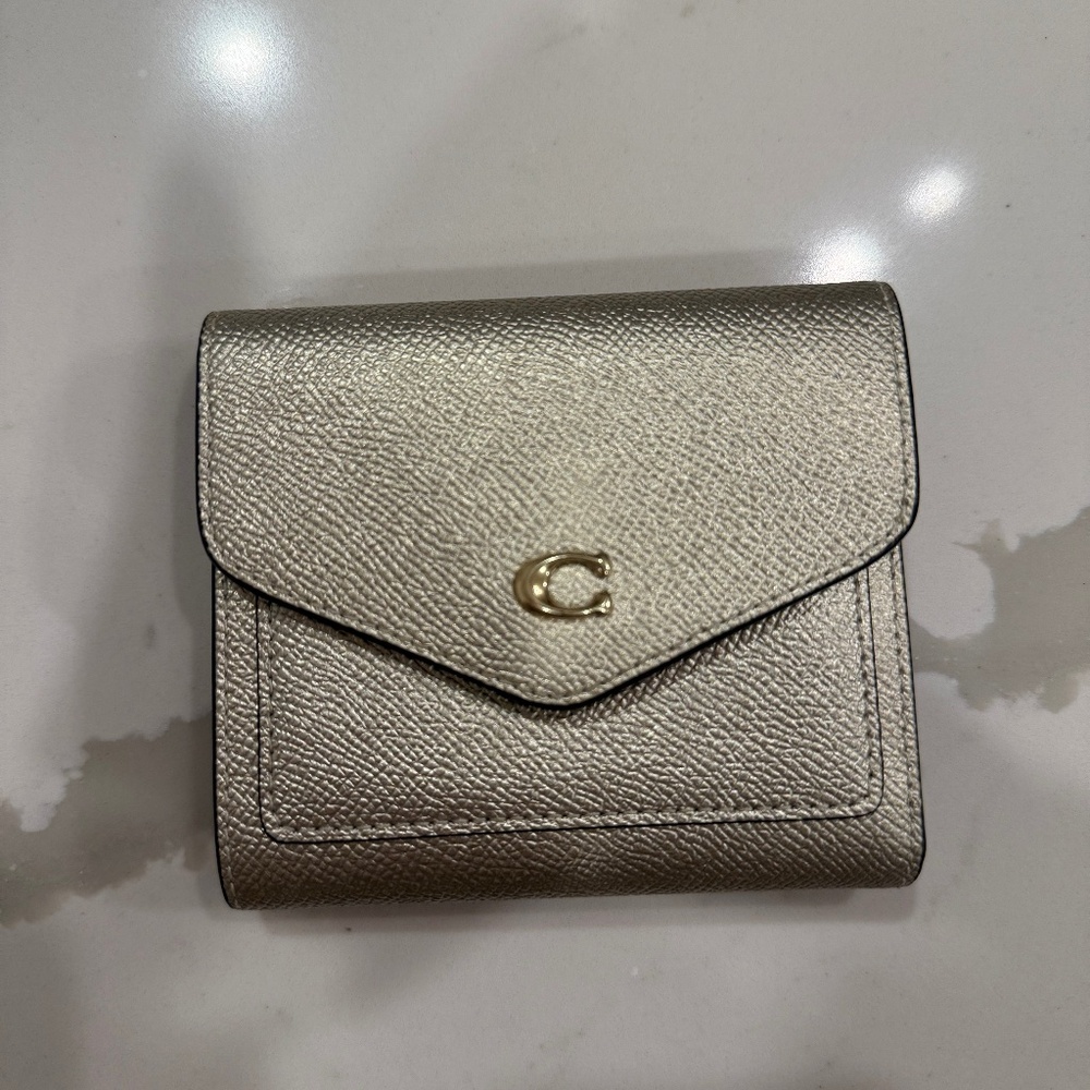Coach gold wallet